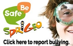 Be Safe. Sprigeo. Report bullying.
